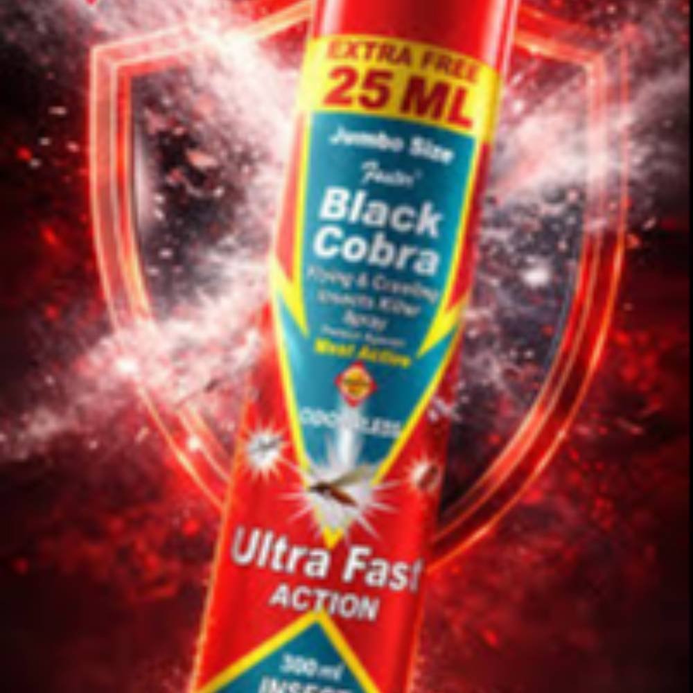 Black Cobra Flying Crawling Insects Killer Spray